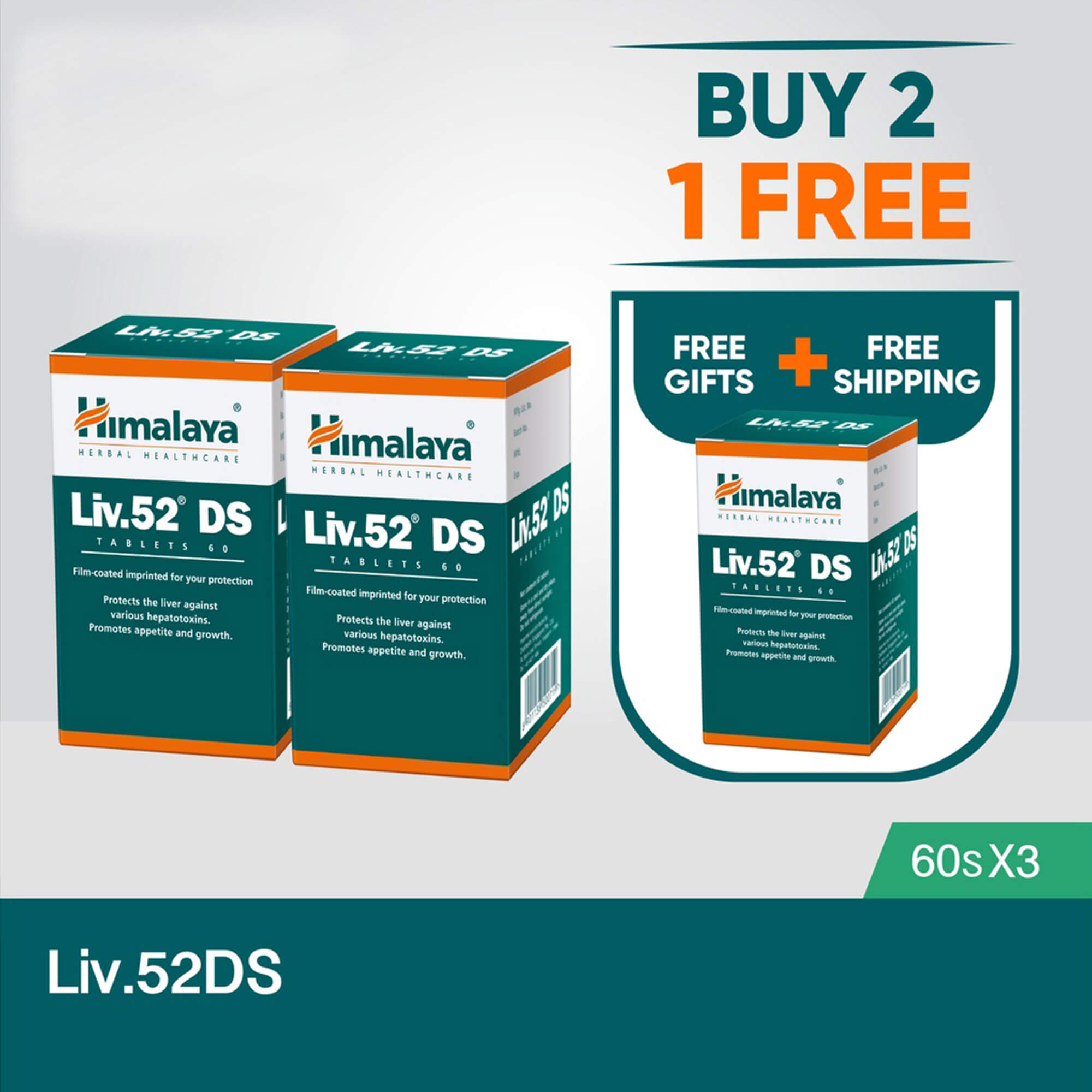 Himalaya Liv.52 DS 60 Tablets (Buy 2 get 1 free) – Himalaya