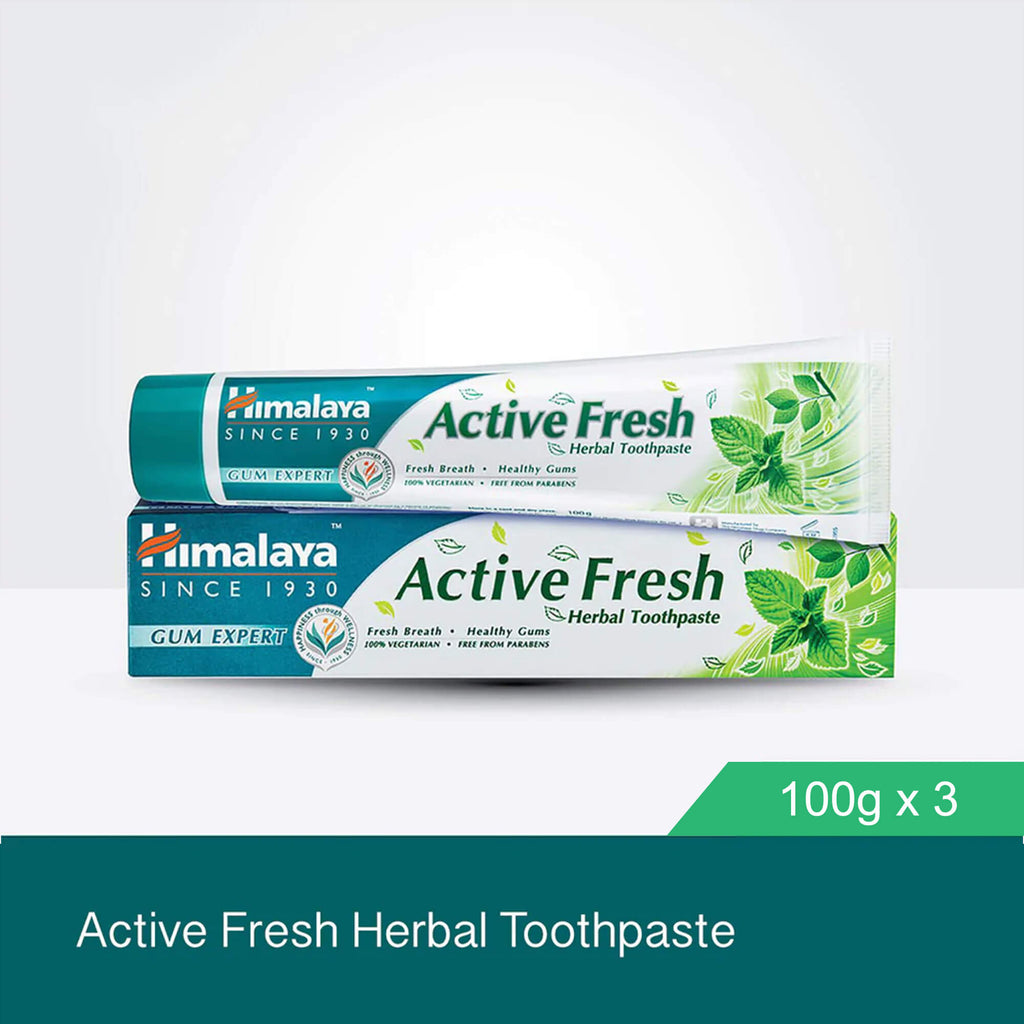 Active Fresh Herbal Toothpaste 100g x 3