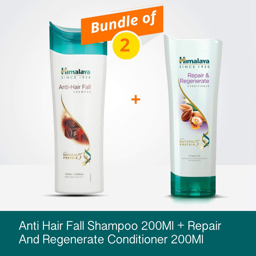 Anti Hair Fall Shampoo 200Ml + Repair And Regenerate Conditioner 200Ml