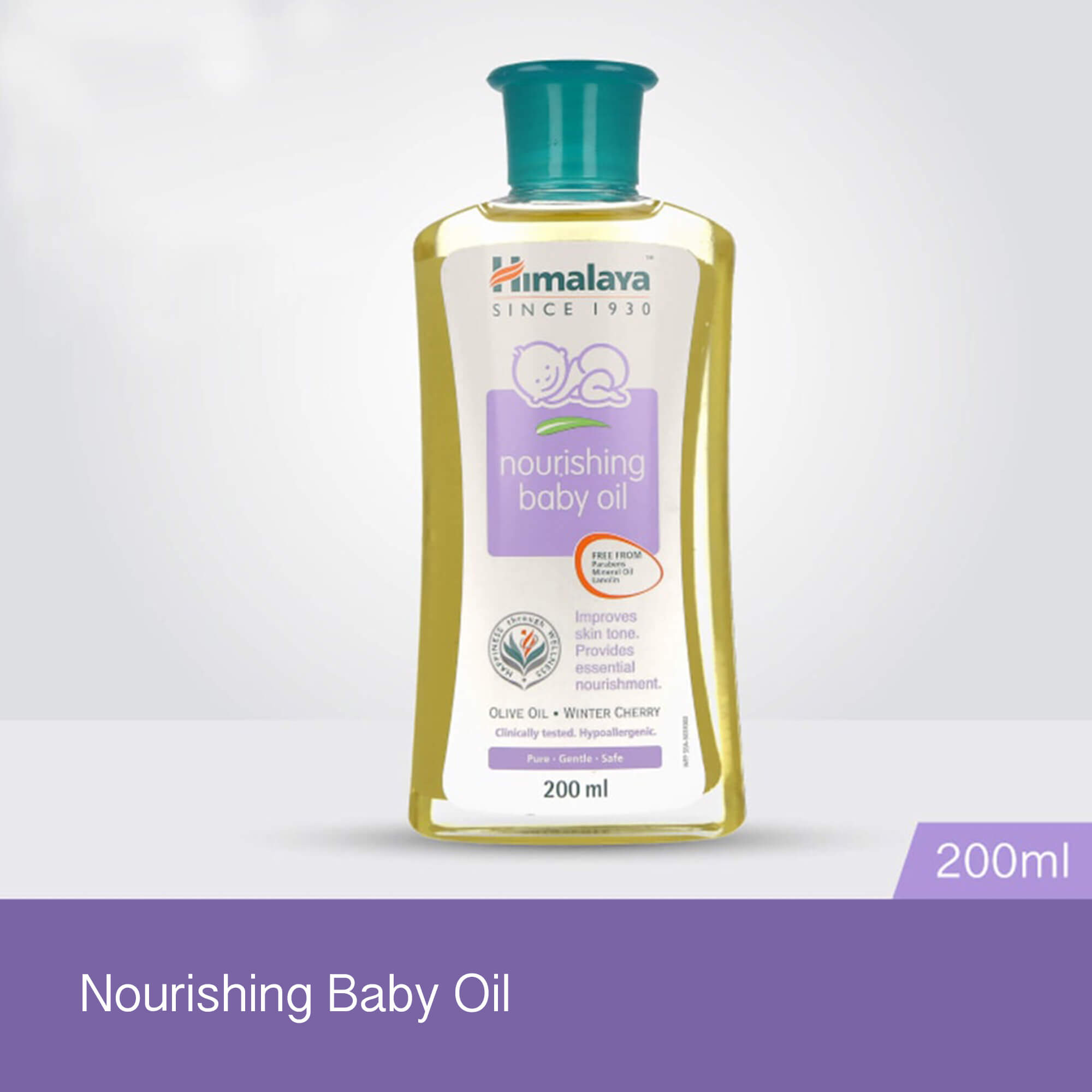 Himalaya Nourishing Baby Oil ayurvedic olive oil ashwagandha — non-greasy affordable value