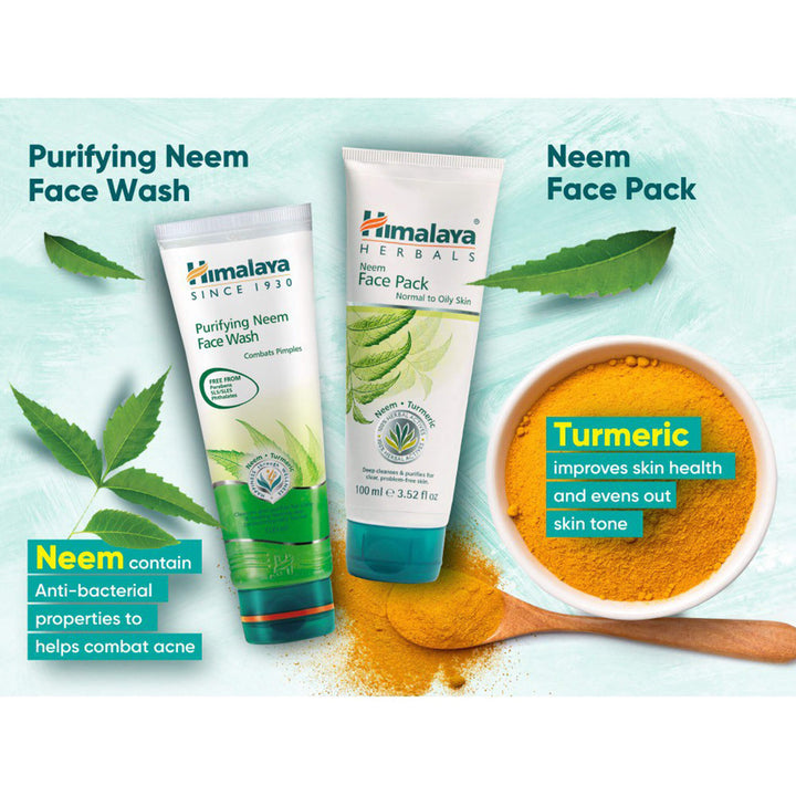 Himalaya Neem Face Wash + Himalaya Neem Face Pack